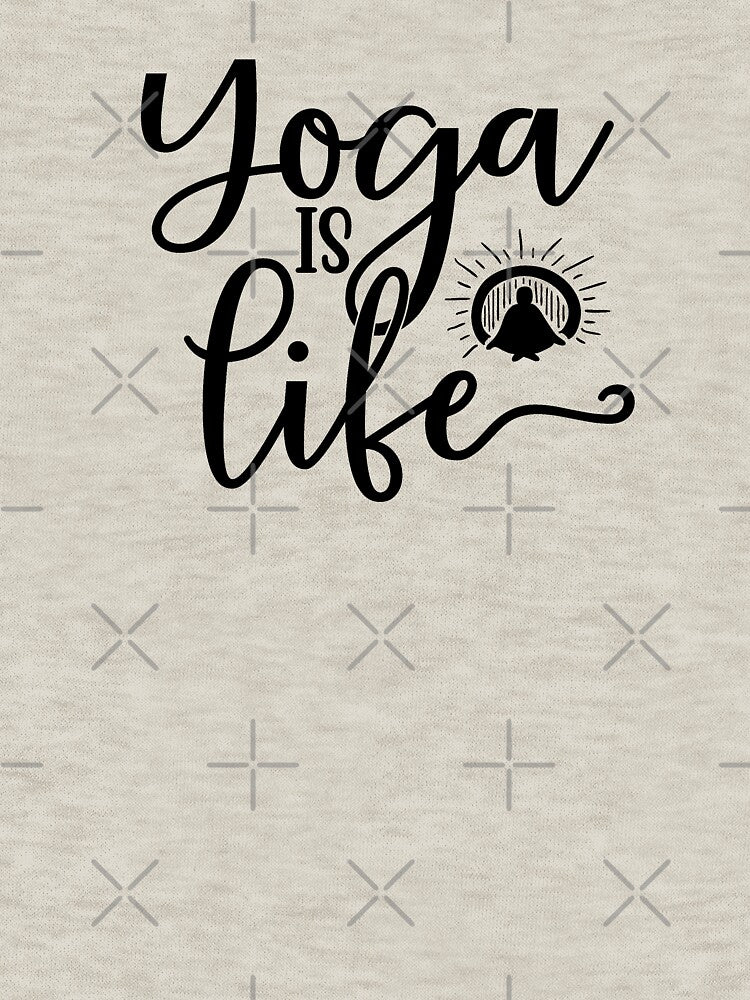 Yoga Quote Yoga Is Life Motivational Saying by SoccaTamam T-Shirts, Hoodie, Sweatshirt | BlankRebels.com (Image 3)