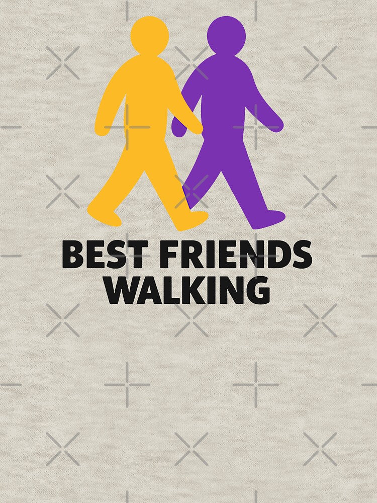 Best Friends Walking Minimalist Friendship Gift by xmoudx T-Shirts, Hoodie, Sweatshirt | BlankRebels.com (Image 3)