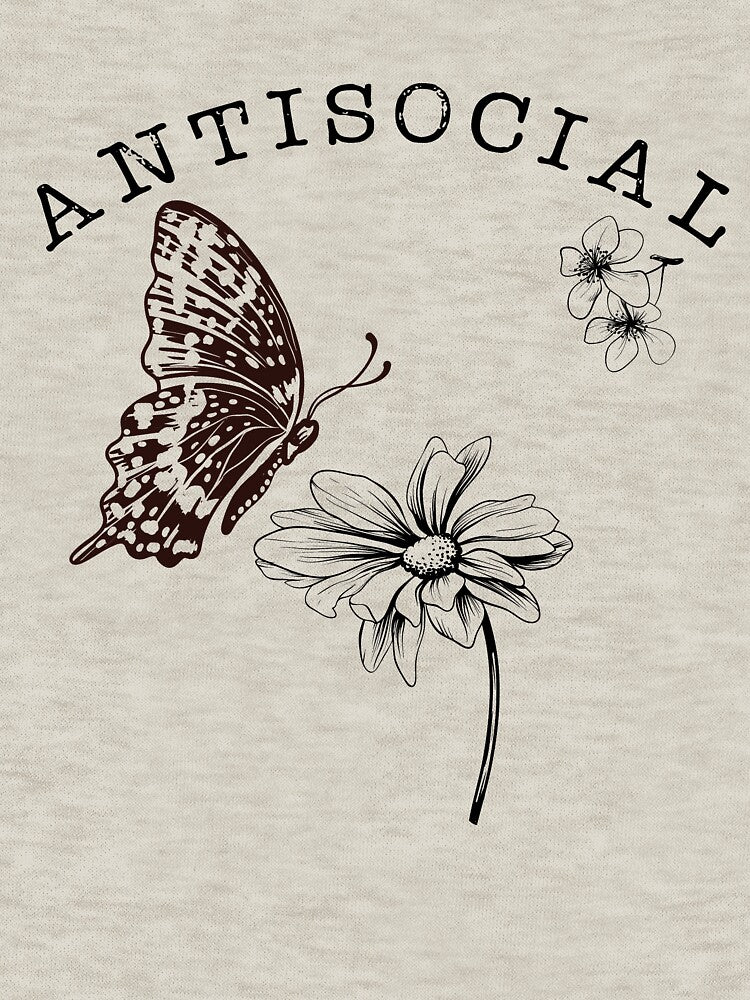 Antisocial Butterly by Katey1285 T-Shirts, Hoodie, Sweatshirt | BlankRebels.com (Image 3)