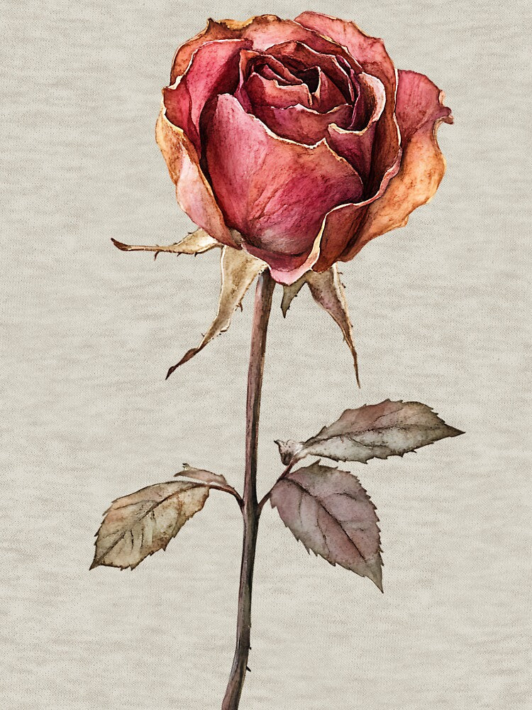 Dark Academia Dried Rose by bapupa T-Shirts, Hoodie, Sweatshirt | BlankRebels.com (Image 3)
