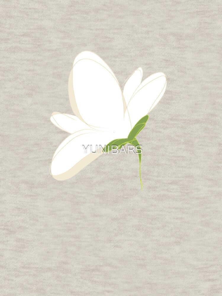 White flower by YUNIBARS T-Shirts, Hoodie, Sweatshirt | BlankRebels.com (Image 3)