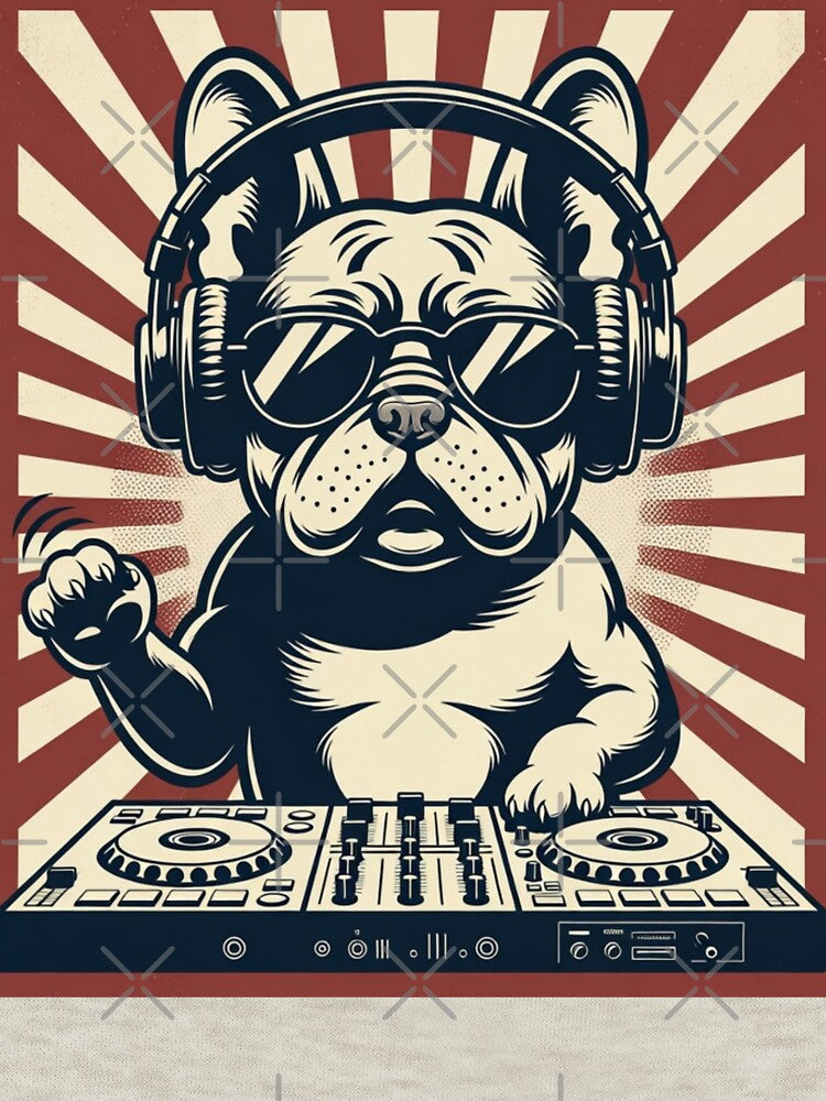 French Bulldog DJ Dog Lover Music Party by GrumpySableye T-Shirts, Hoodie, Sweatshirt | BlankRebels.com (Image 3)