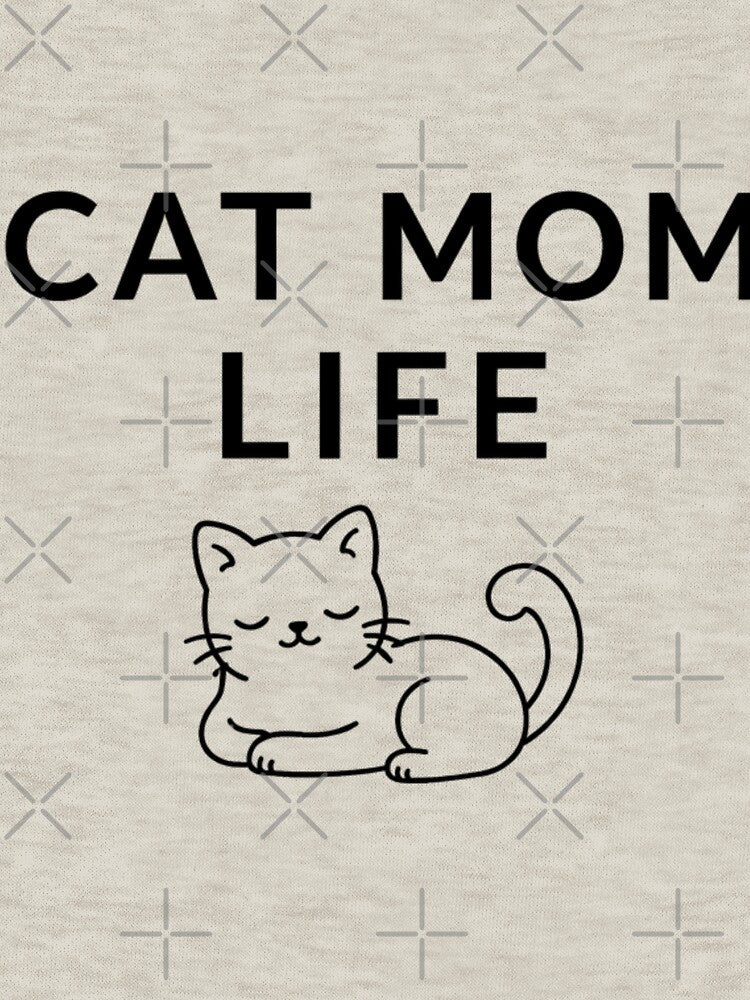 Cat Mom Life Minimal Typography – Cute Cat Lover Lifestyle Shirt by mibrand Hoodie, Sweatshirt | BlankRebels.com (Image 3)