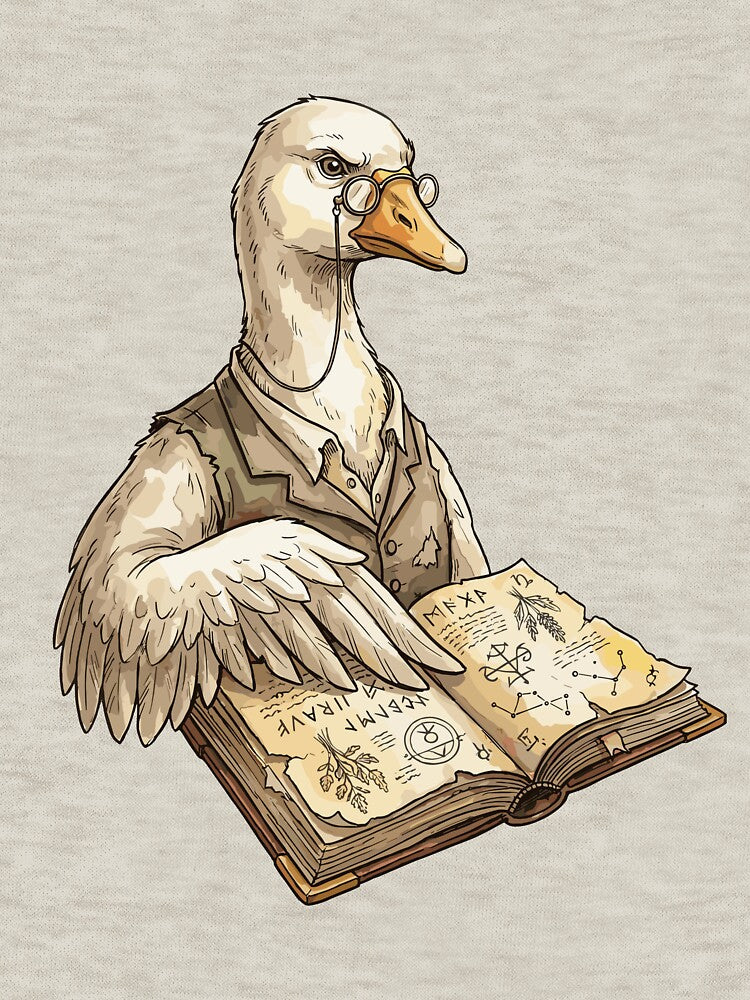 Vintage Dark Academia: Grimoire Goose by bapupa T-Shirts, Hoodie, Sweatshirt | BlankRebels.com (Image 3)