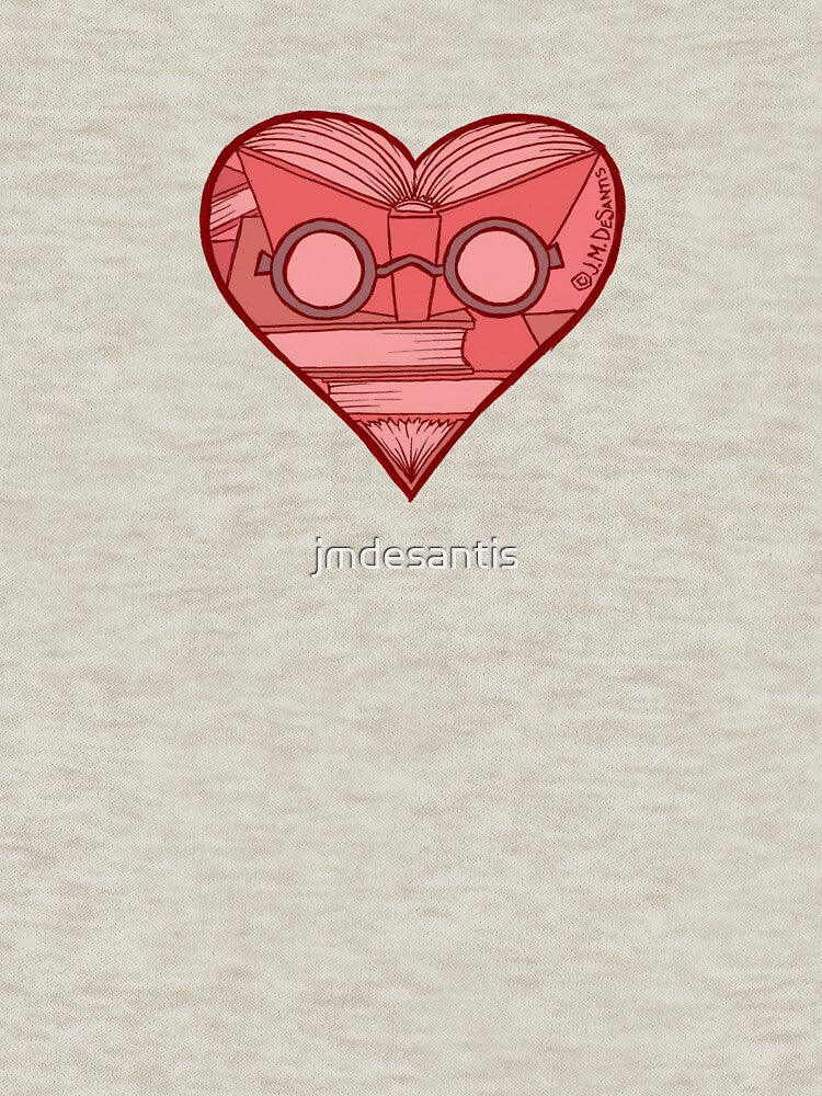 I Love Books Heart by jmdesantis T-Shirts, Hoodie, Sweatshirt | BlankRebels.com (Image 3)