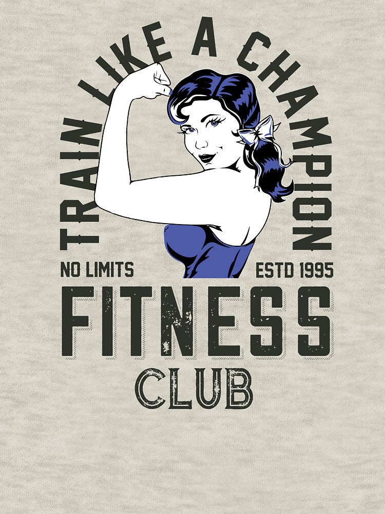 Women's Train Like a Champion Fitness Club by The Masked Designer T-Shirts, Hoodie, Sweatshirt | BlankRebels.com (Image 3)