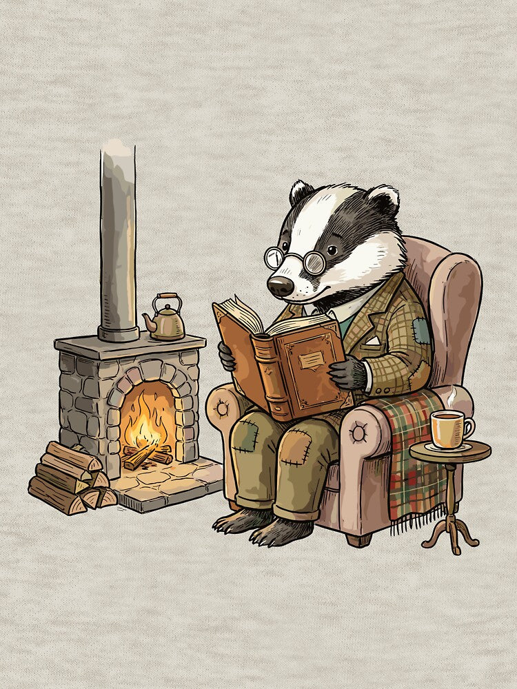 Rustic Cottagecore: Hearthside Badger by bapupa T-Shirts, Hoodie, Sweatshirt | BlankRebels.com (Image 3)