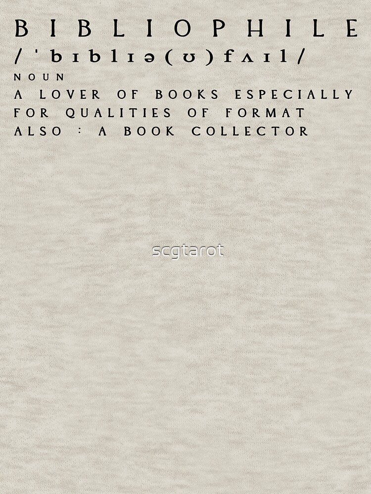 Bibliophile Definition by scgtarot T-Shirts, Hoodie, Sweatshirt | BlankRebels.com (Image 3)