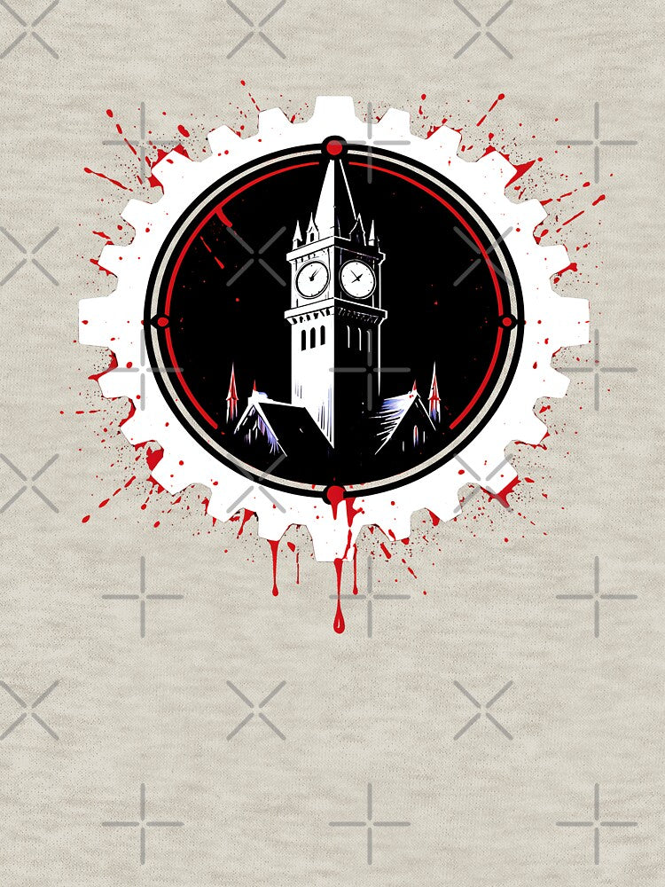 BOTC - A Blood splattered clocktower - Bloody Pale Gear by creative-cub T-Shirts, Hoodie, Sweatshirt (Image 3)