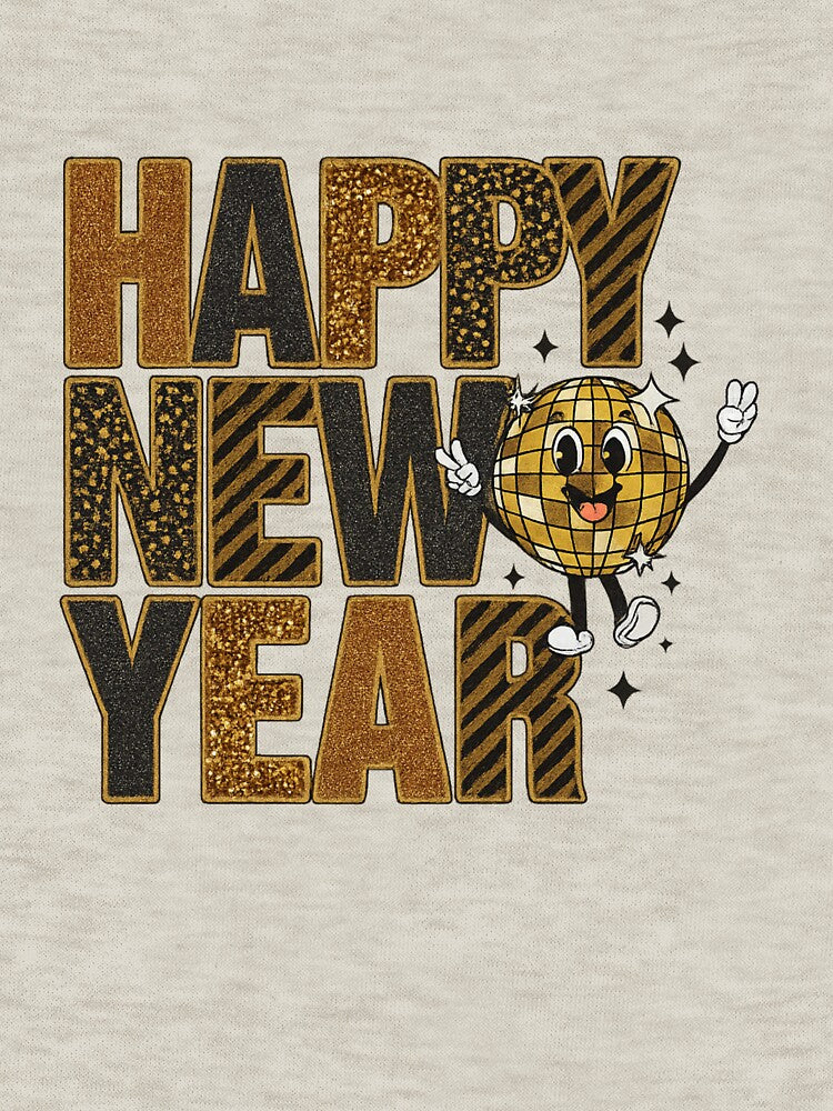 Elegant Happy New Year Typography • Sparkle Stars New Year Celebration Design by EverlaPrints T-Shirts, Hoodie,... (Image 3)