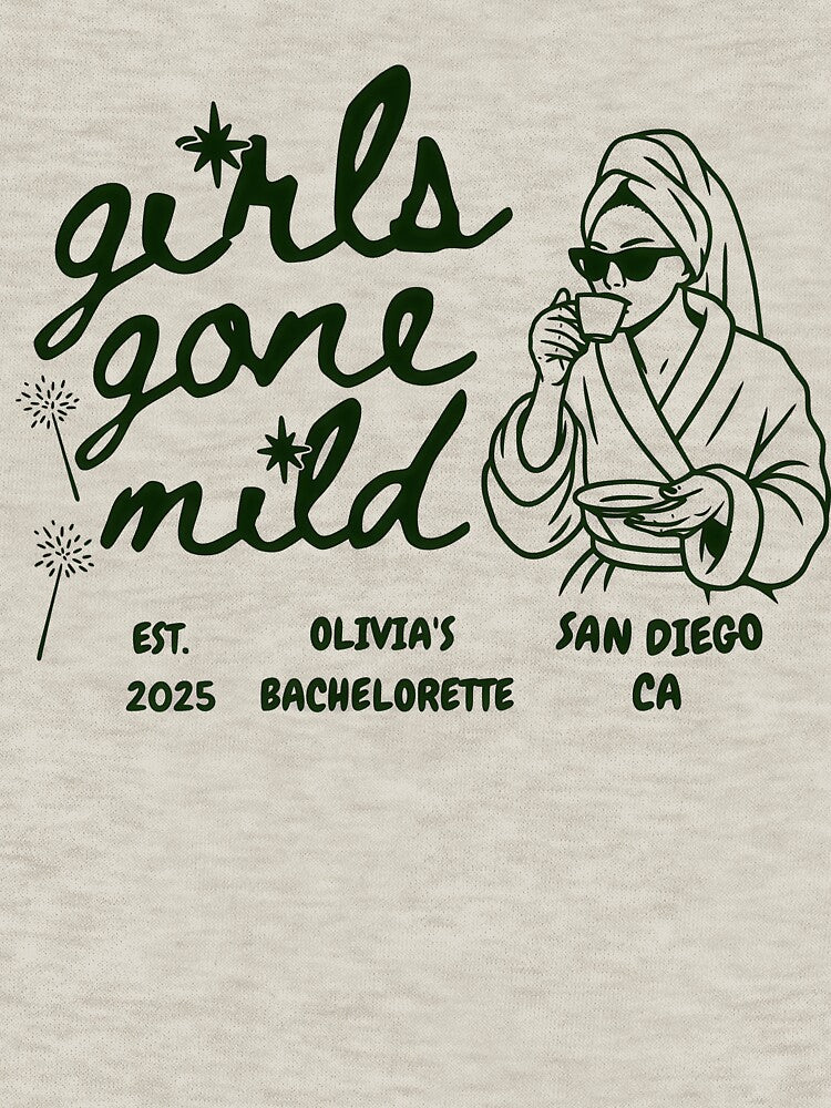 Girls Gone Mild Spa Bachelorette Weekend Green – Cozy Girls Night Aesthetic by Rhastasnixon T-Shirts, Hoodie,... (Image 3)