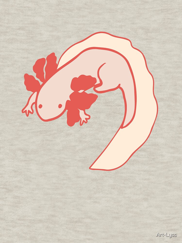 Albino Axolotl by Art-Lyss T-Shirts, Hoodie, Sweatshirt | BlankRebels.com (Image 3)