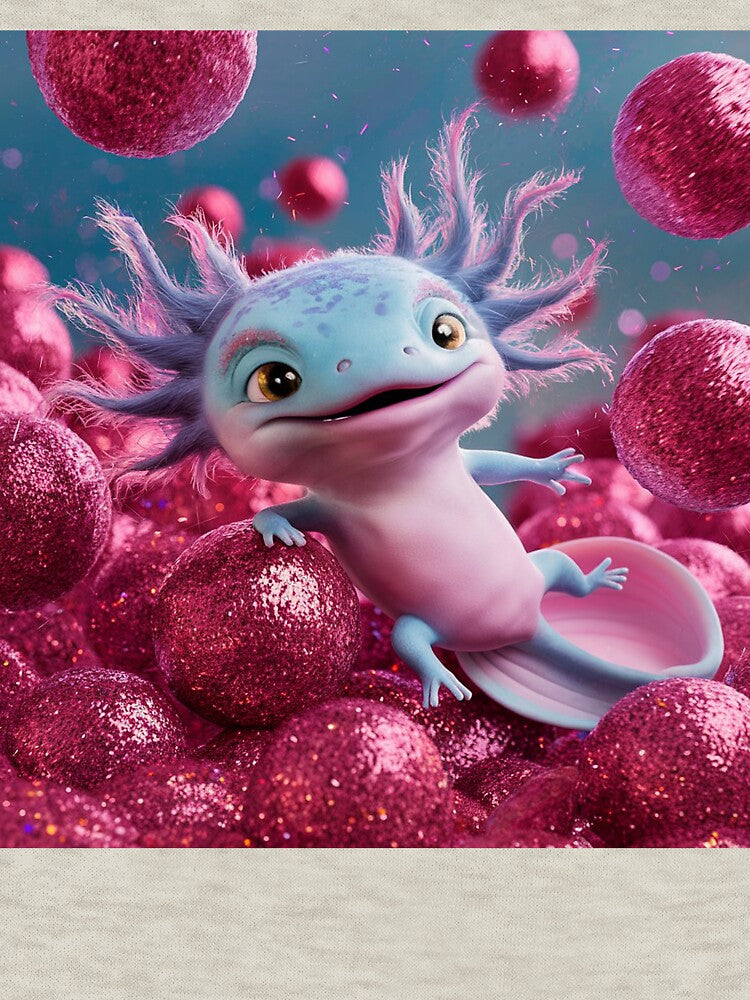 Cute Axolotl Playing With Glitter Bomb by PinkGoddessLove T-Shirts, Hoodie, Sweatshirt | BlankRebels.com (Image 3)