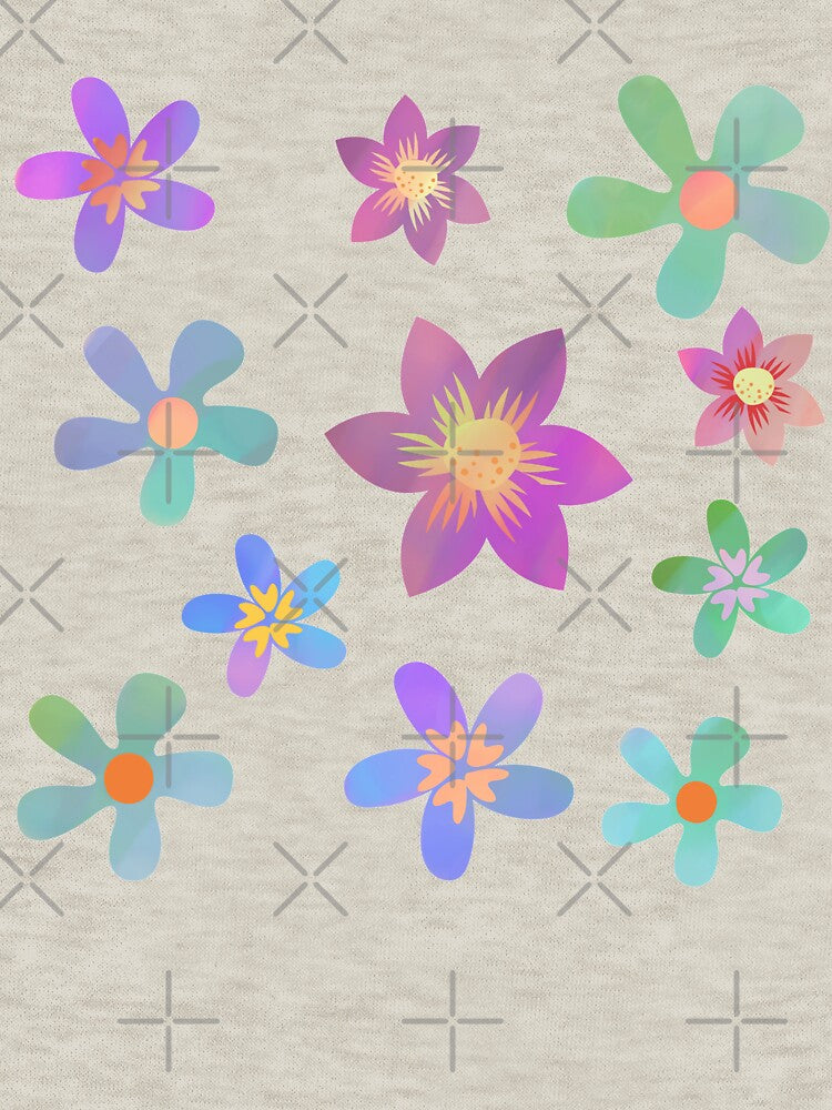 Colorful Kidcore Flowers by SYNTASTIC T-Shirts, Hoodie, Sweatshirt | BlankRebels.com (Image 3)