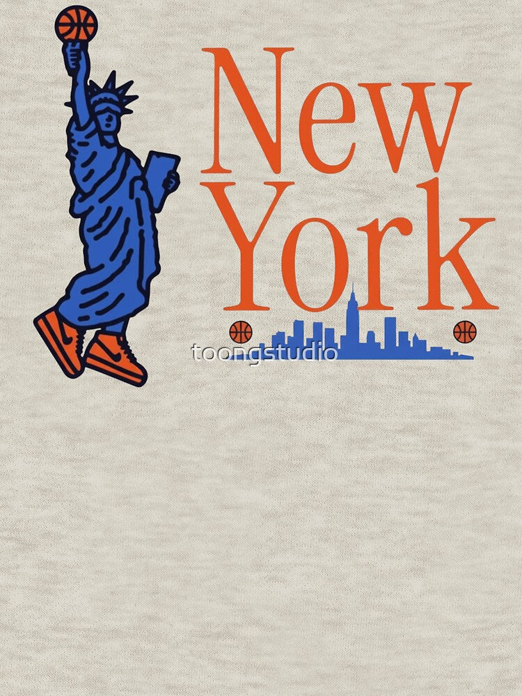 New York Statue of Liberty Basketball, 90s NY Bball by toongstudio