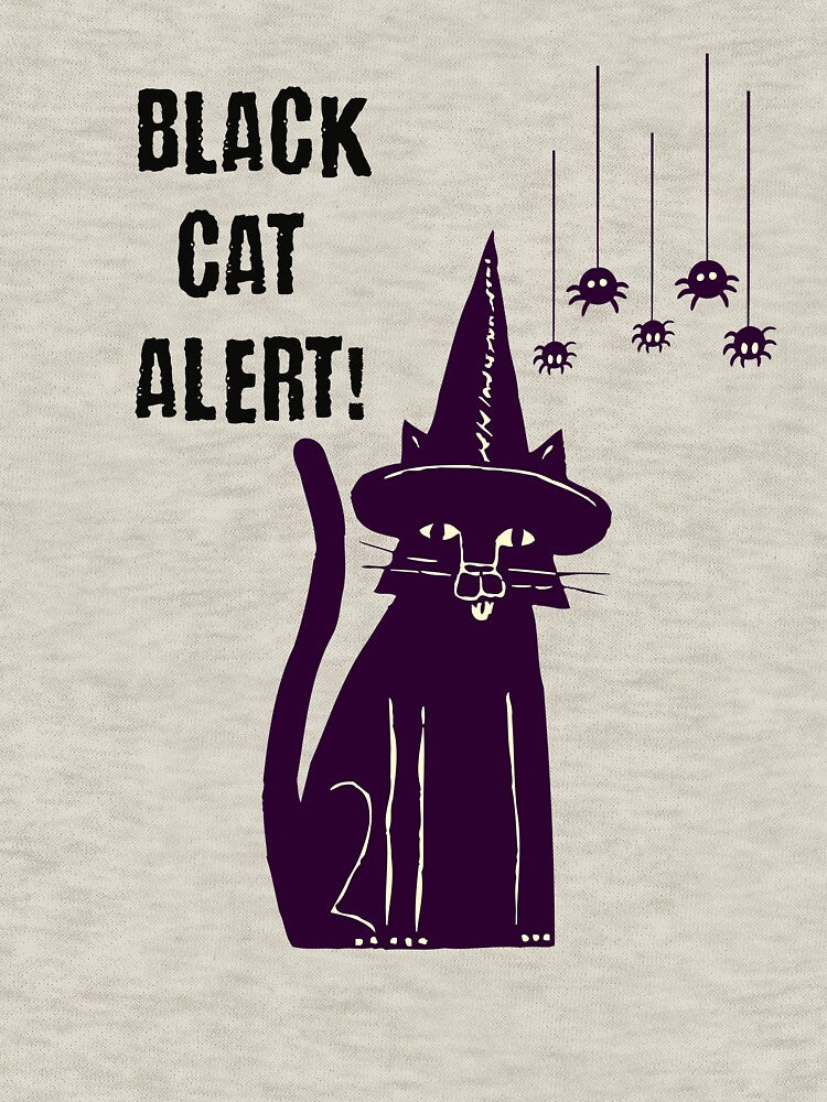 BLACK CAT ALERT! HALLOWEEN SHIRT and DESIGN by UrbanMotherload