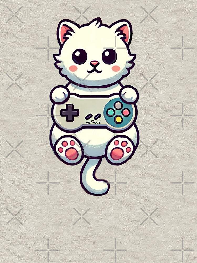Cute Retro Gamer Baby Cat by WeLoveCatss T-Shirts, Hoodie, Sweatshirt | BlankRebels.com (Image 3)