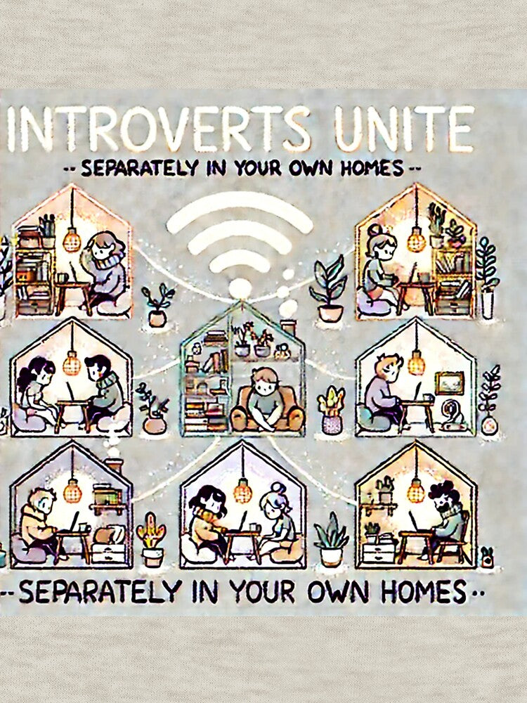 Introverts Unite Separately Funny Quote by MemeMakersLab T-Shirts, Hoodie, Sweatshirt | BlankRebels.com (Image 3)