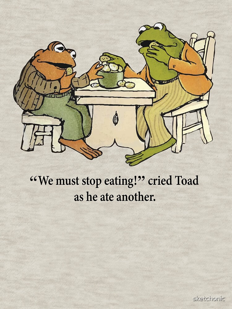 Frog and Toad Eating Cookies by sketchonic