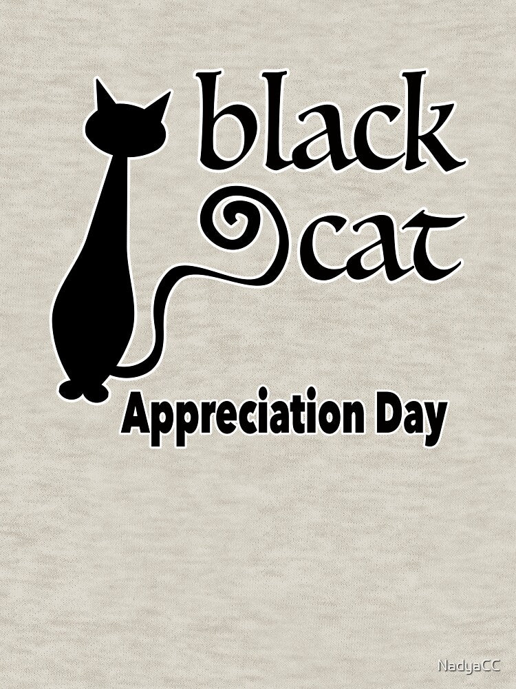 Black Cat Appreciation Day by NadyaCC T-Shirts, Hoodie, Sweatshirt | BlankRebels.com (Image 3)