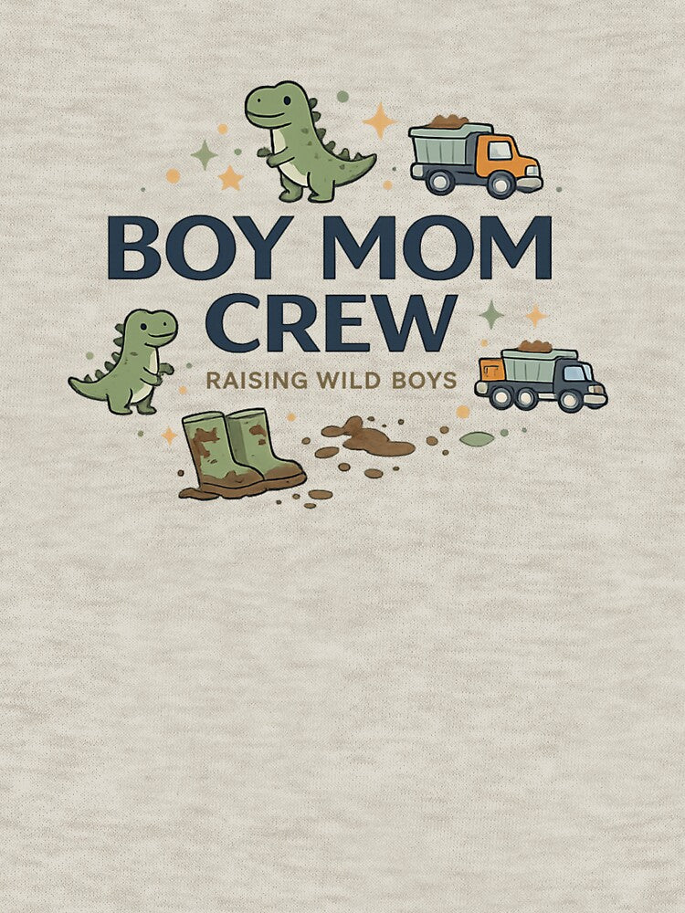 Boy Mom Crew – Raising Wild Boys Mom Life by PunchDrop T-Shirts, Hoodie, Sweatshirt | BlankRebels.com (Image 3)