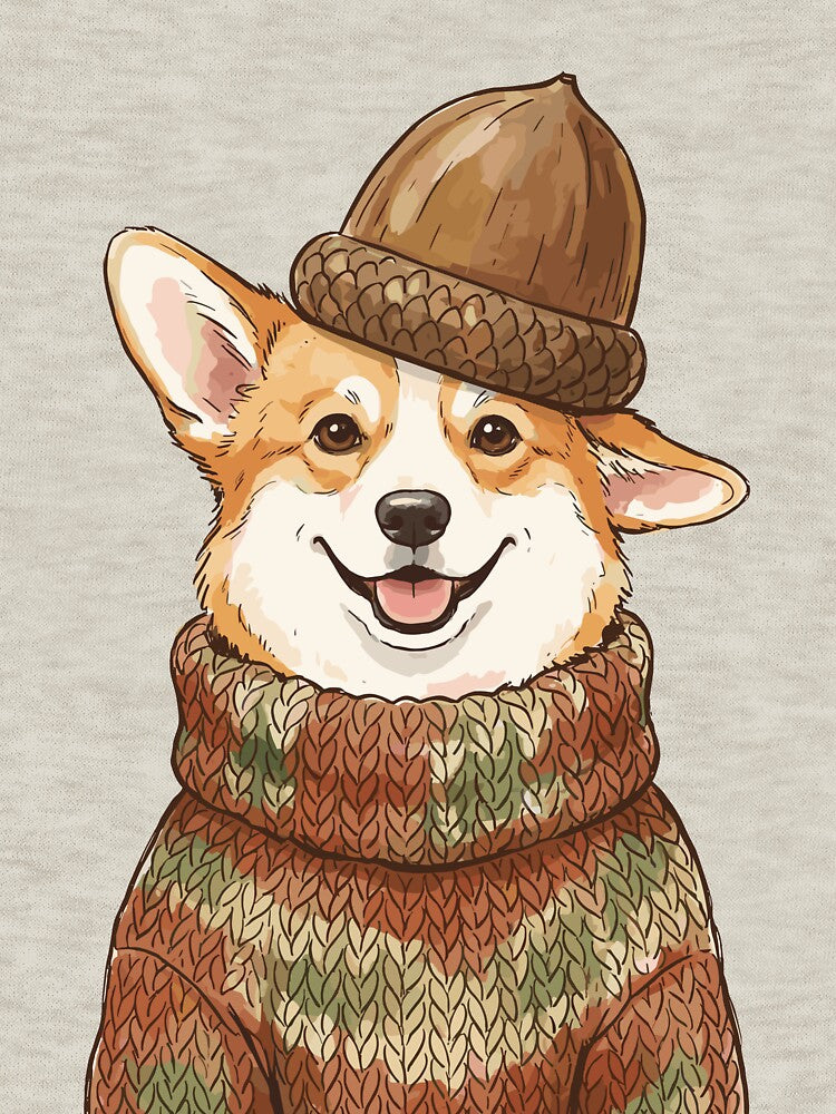 Magical Cottagecore: Acorn Cap Corgi by bapupa T-Shirts, Hoodie, Sweatshirt | BlankRebels.com (Image 3)
