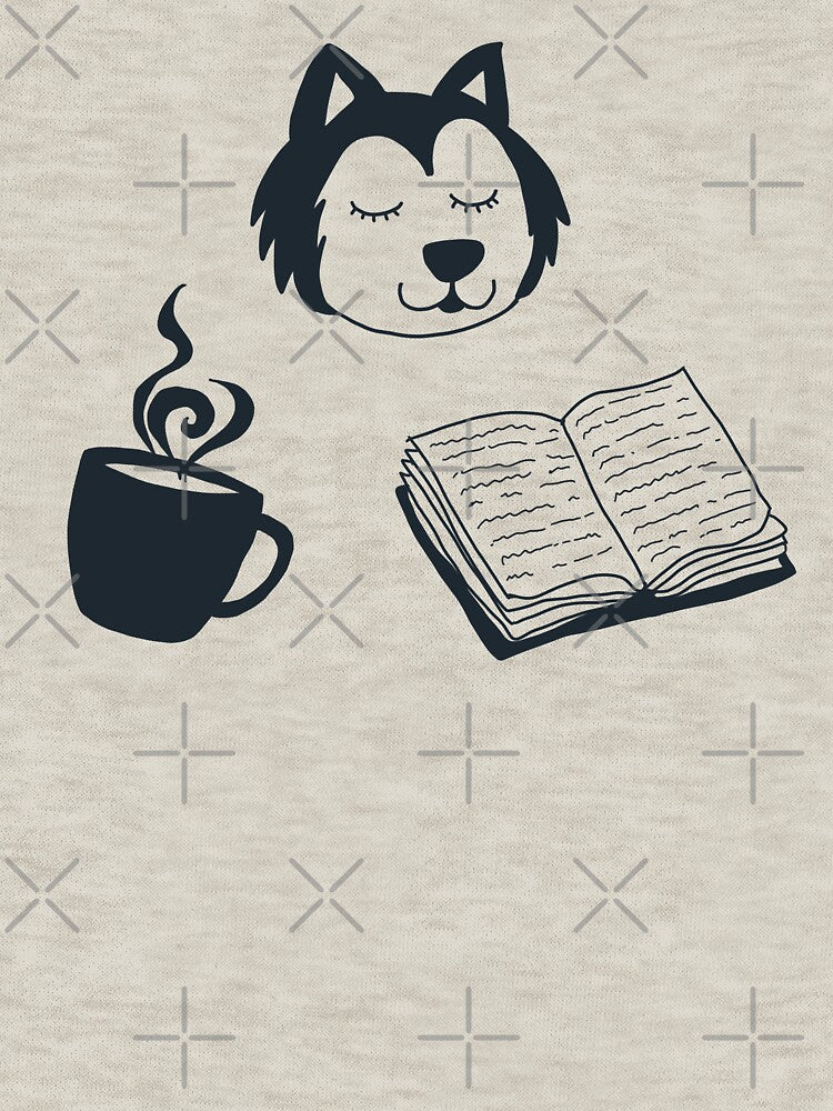 Dogs books and coffee pattern and sticker pack by JokeGysen T-Shirts, Hoodie, Sweatshirt | BlankRebels.com (Image 3)