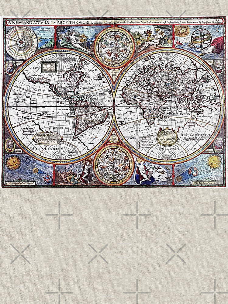 An Old Map of the World by Gothicrelics T-Shirts, Hoodie, Sweatshirt | BlankRebels.com (Image 3)