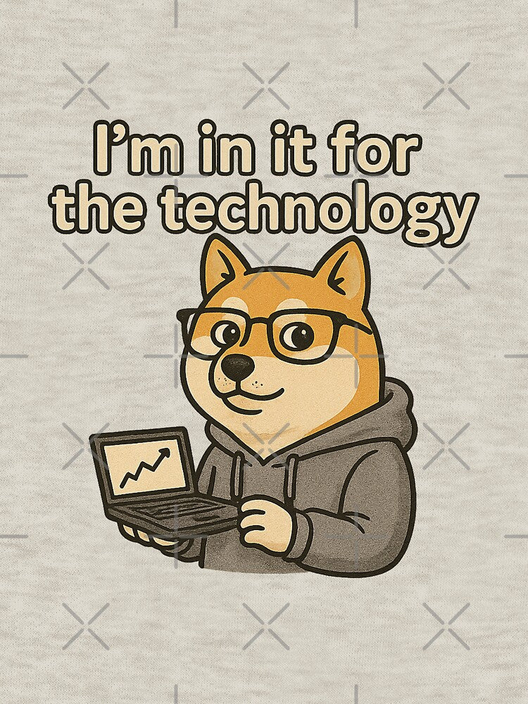 Dogecoin Realism – “I’m in it for the Technology” Meme by Bratak T-Shirts, Hoodie, Sweatshirt | BlankRebels.com (Image 3)