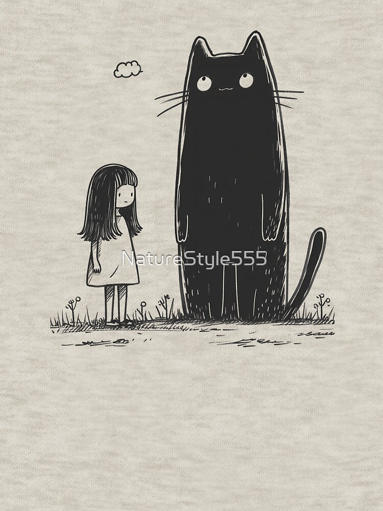 Little Girl Big Cat by NatureStyle555