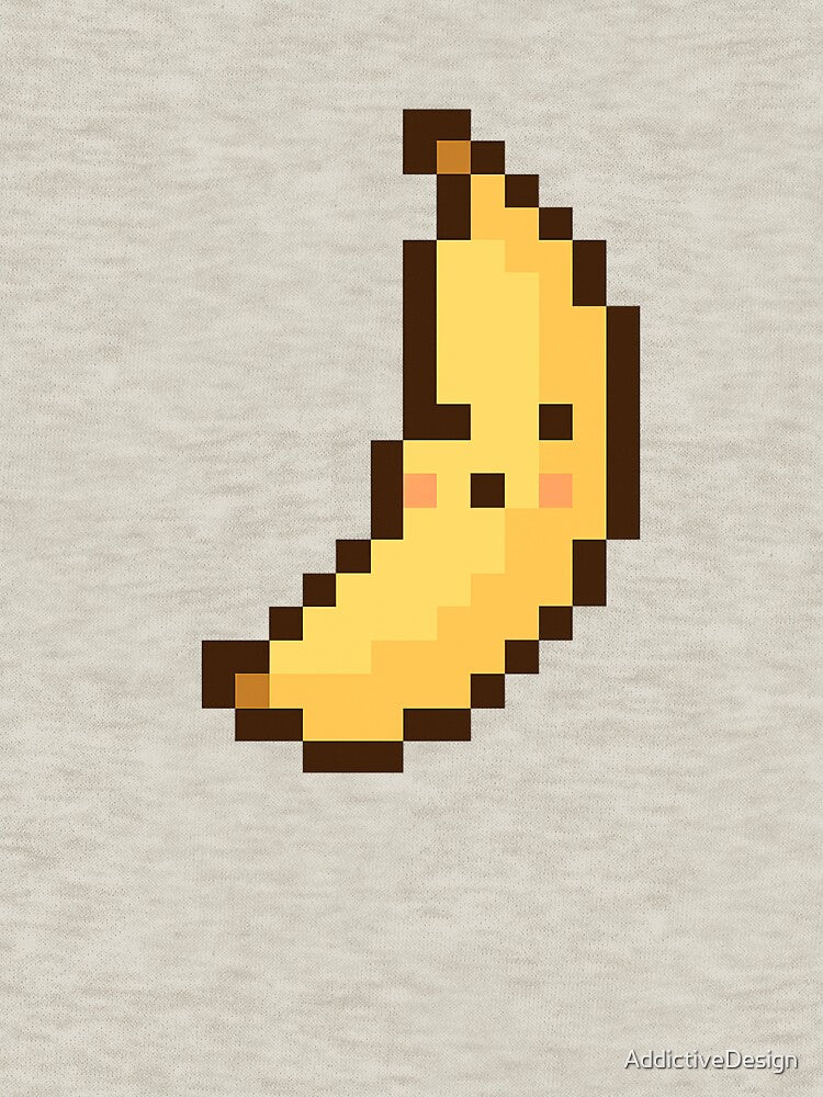 Pixel Banana – Cute Retro 8-Bit Fruit Design by AddictiveDesign T-Shirts, Hoodie, Sweatshirt | BlankRebels.com (Image 3)