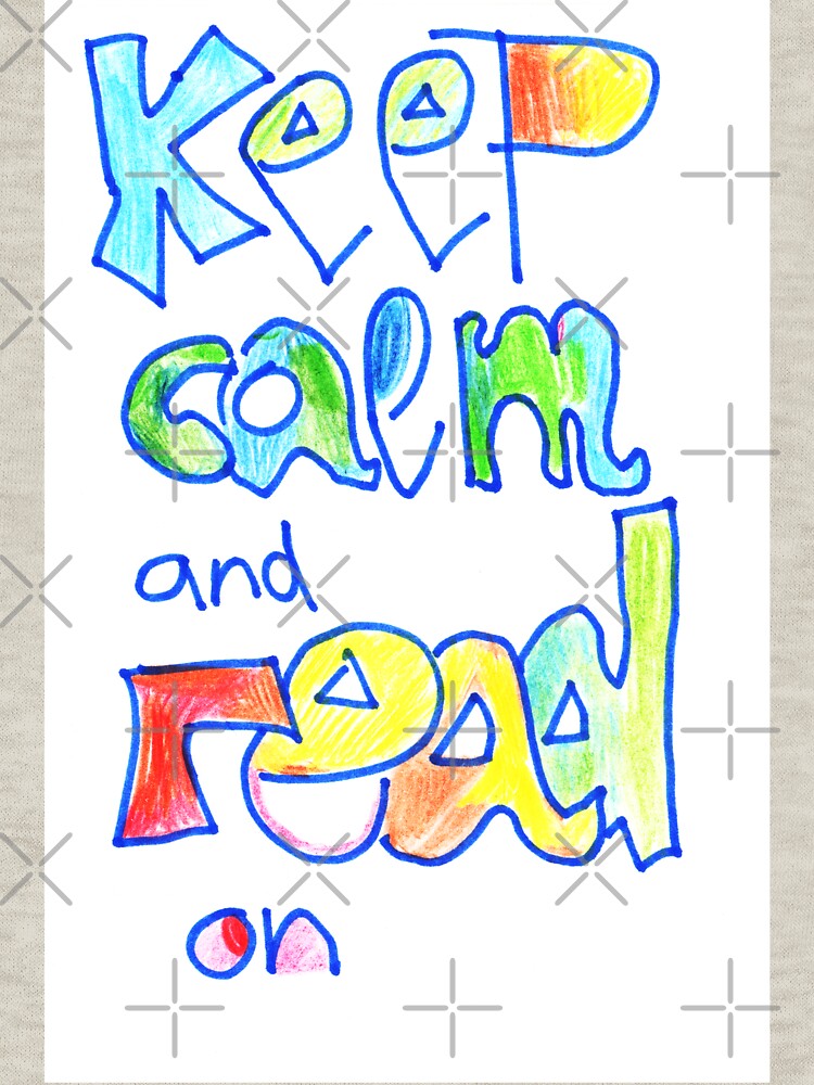 Keep calm and read on lettering by lausn T-Shirts, Hoodie, Sweatshirt | BlankRebels.com (Image 3)