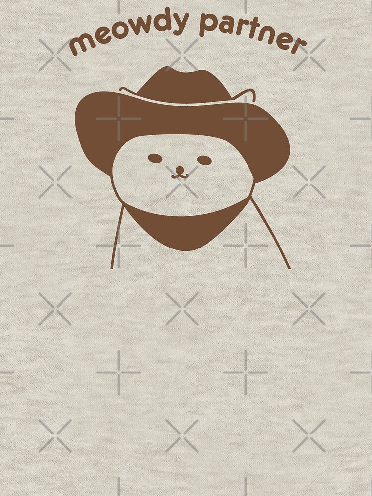 Cute Cowboy Cat - Meowdy Partner by patternjp T-Shirts, Hoodie, Sweatshirt | BlankRebels.com (Image 3)