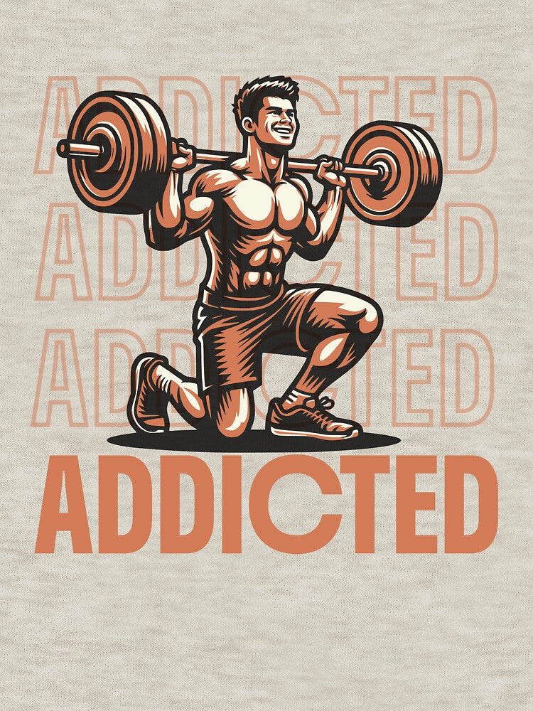 Addicted to the Iron – Retro Squat Bodybuilding Fitness by Abaseen T-Shirts, Hoodie, Sweatshirt | BlankRebels.com (Image 3)