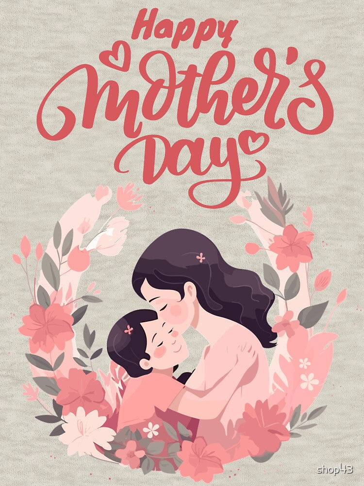 cute Funny Happy Mothers Day Cute Floral for Women Mom Grandma by shop43 T-Shirts, Hoodie, Sweatshirt (Image 3)