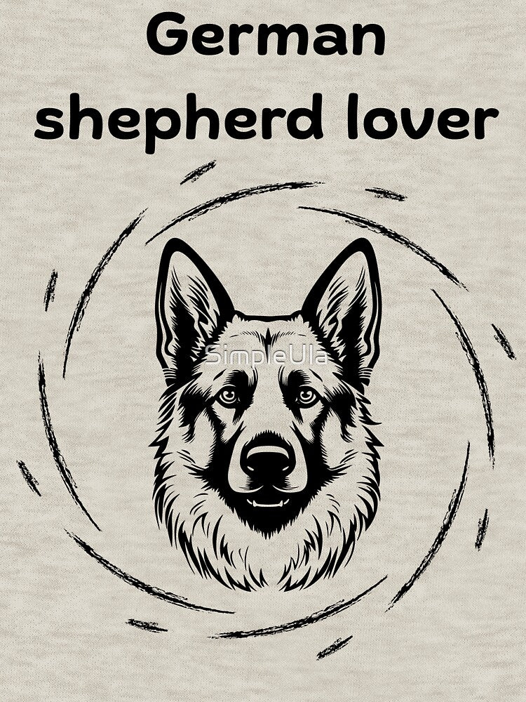 German Shepherd Lover T-Shirt – Silhouette Dog Shirt for Fans by SimpleUla Hoodie, Sweatshirt | BlankRebels.com (Image 3)