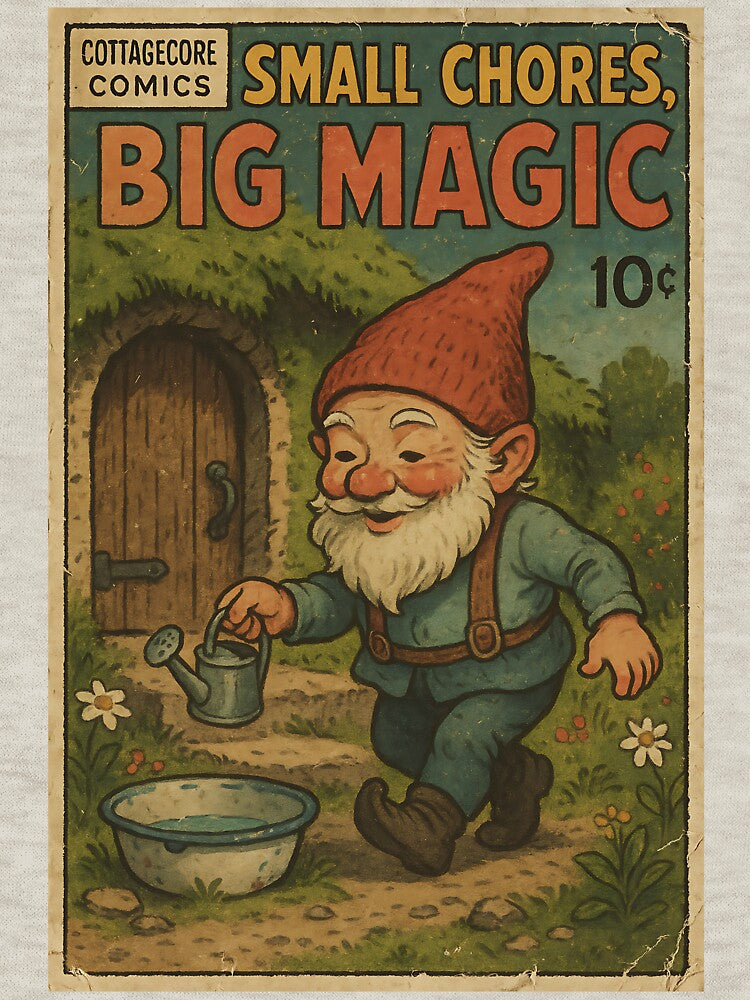 Whimsical Cottagecore: Small chores, big magic by bapupa T-Shirts, Hoodie, Sweatshirt | BlankRebels.com (Image 3)