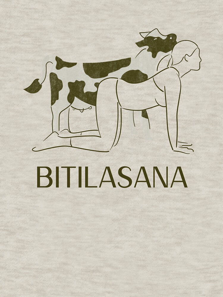 Cow Yoga Pose Bitilasana – Gentle Stretch Meditation Yoga Design by WellspringXflow