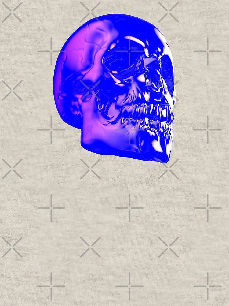 Skull Horror - Synthwave Undead Skull 3D by crazycollective T-Shirts, Hoodie, Sweatshirt | BlankRebels.com (Image 3)