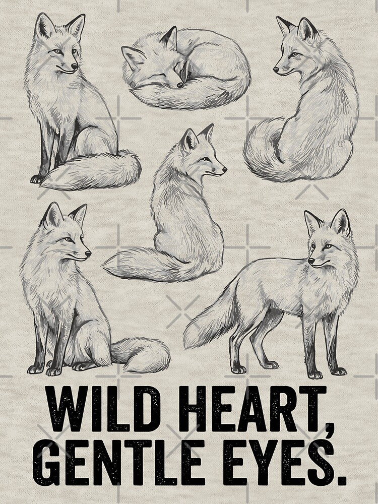 Fox 90s Vintage Tattoo Hand Drawn Wild Animal Sketch by MuniraWearify T-Shirts, Hoodie, Sweatshirt (Image 3)