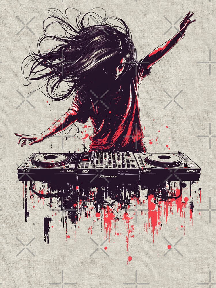 DJ Girl Dancing by Sketch-Shack T-Shirts, Hoodie, Sweatshirt | BlankRebels.com (Image 3)