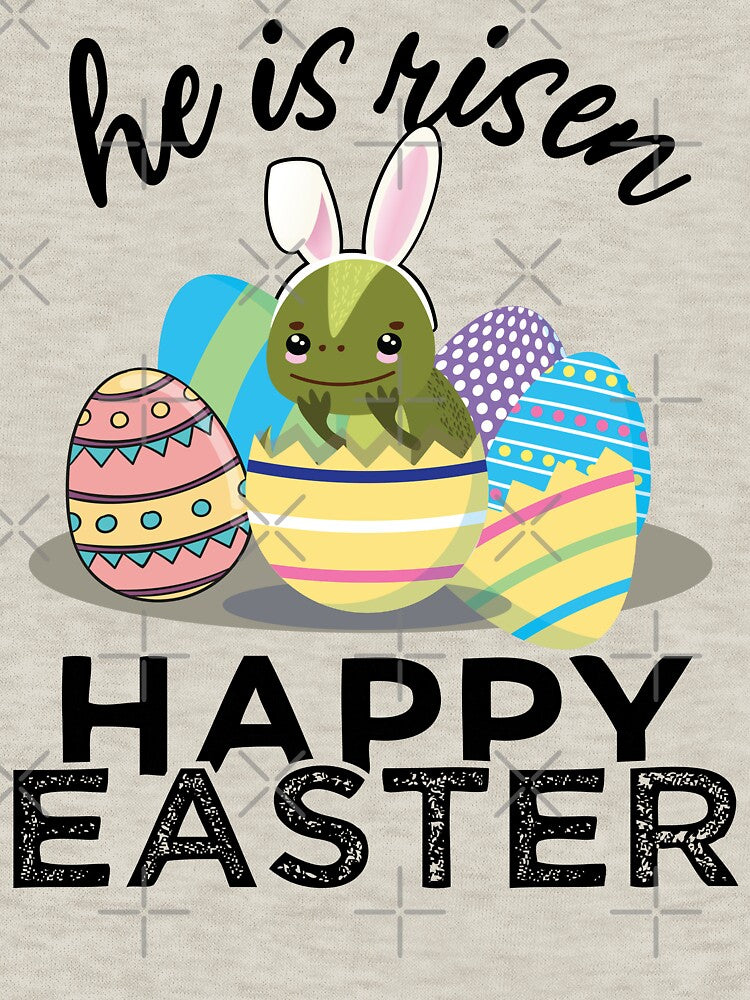 Cute Iguana Lizard Bunny Ears Easter Egg Hunt Risen Bible by alltheprints T-Shirts, Hoodie, Sweatshirt (Image 3)