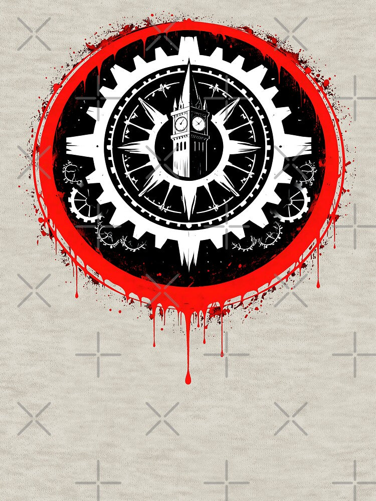 BOTC - A Blood splattered clocktower - The Ritual Gear by creative-cub T-Shirts, Hoodie, Sweatshirt (Image 3)