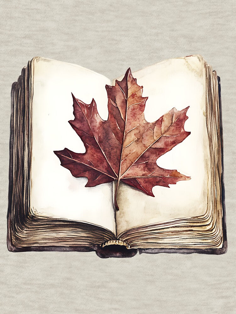 Dark Academia Book with Pressed Leaf by bapupa T-Shirts, Hoodie, Sweatshirt | BlankRebels.com (Image 3)