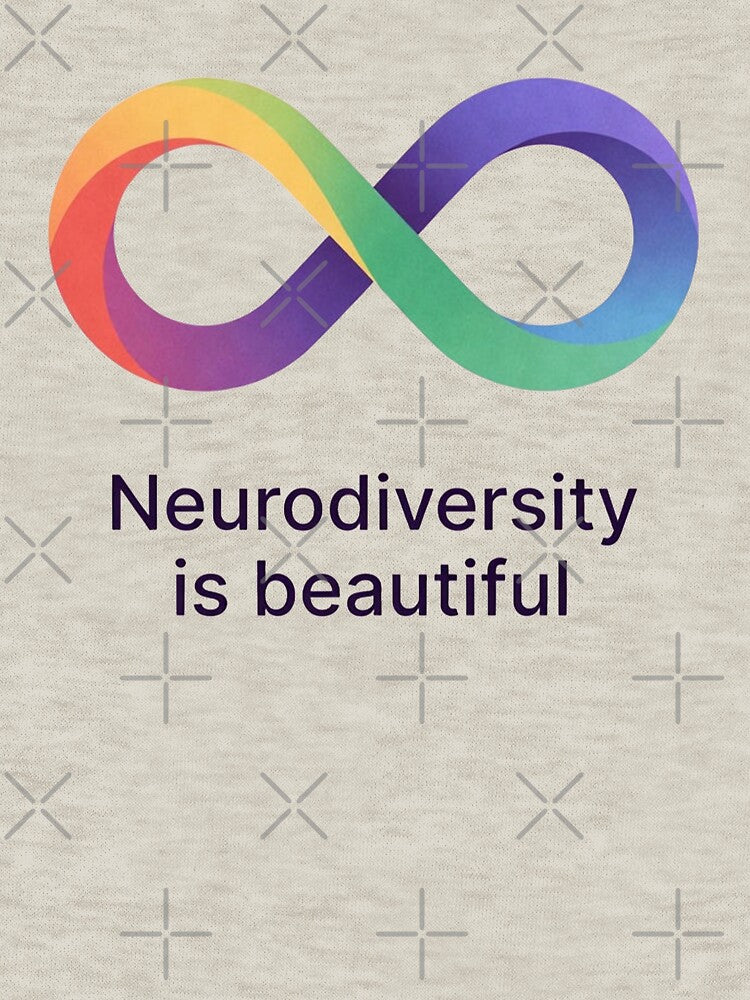 Neurodiversity is Beautiful Rainbow Infinity Symbol by PixelQ T-Shirts, Hoodie, Sweatshirt | BlankRebels.com (Image 3)