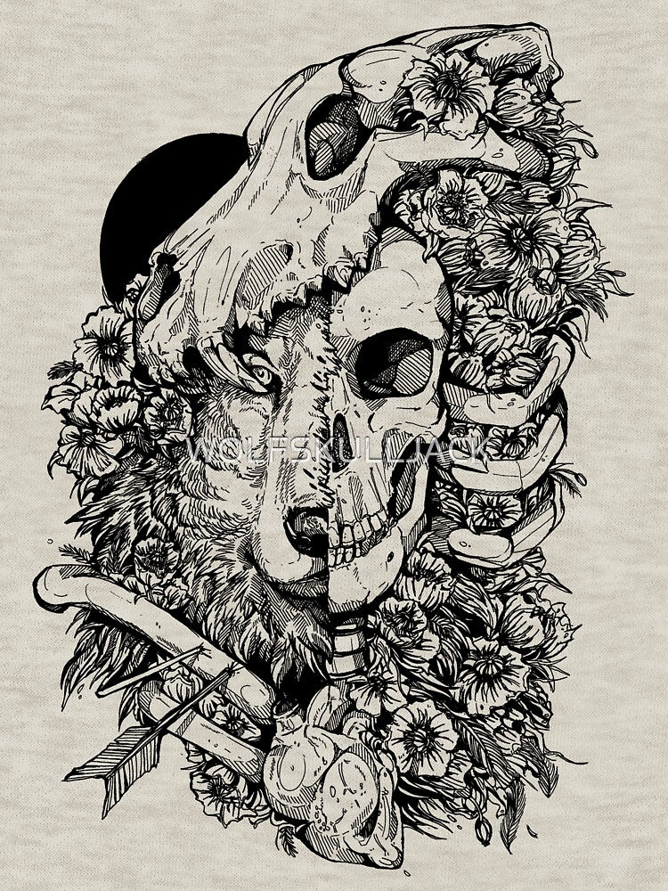 Wolf Child inks by WOLFSKULLJACK T-Shirts, Hoodie, Sweatshirt | BlankRebels.com (Image 3)
