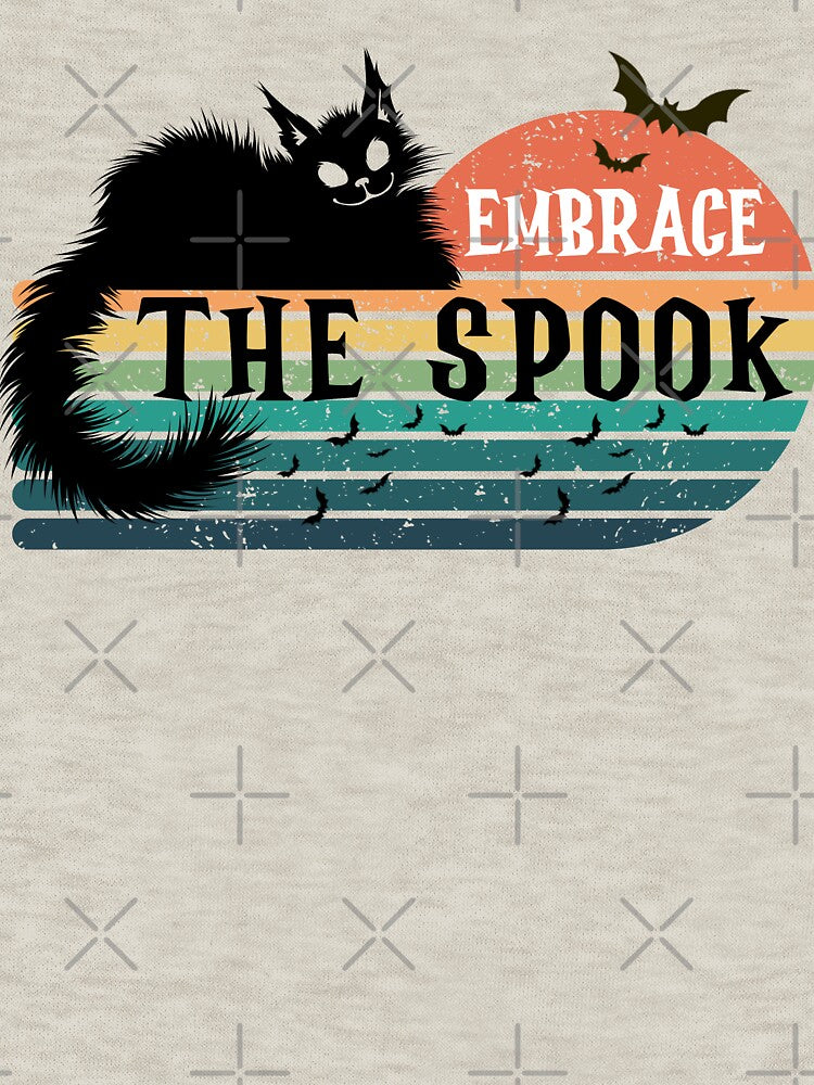 Vintage Sunset Halloween Black Cat by PRINYOS T-Shirts, Hoodie, Sweatshirt | BlankRebels.com (Image 3)