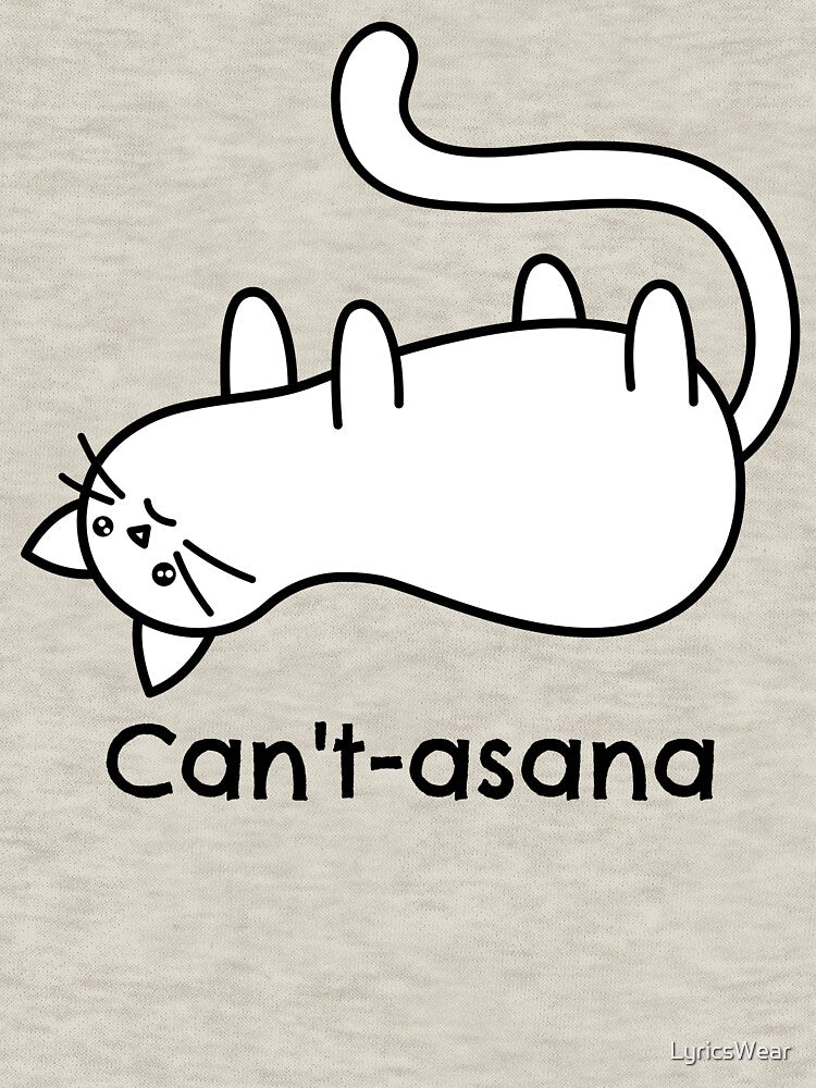 Cat in Savasana Pose: Can't-asana by LyricsWear T-Shirts, Hoodie, Sweatshirt | BlankRebels.com (Image 3)