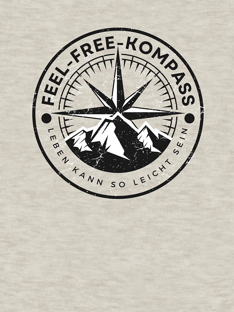 FEEL FREE COMPASS. LIFE CAN BE SO EASY. Camping Caravan Campervan Camper Design T-Shirt Hoodie Cup individually... (Image 3)