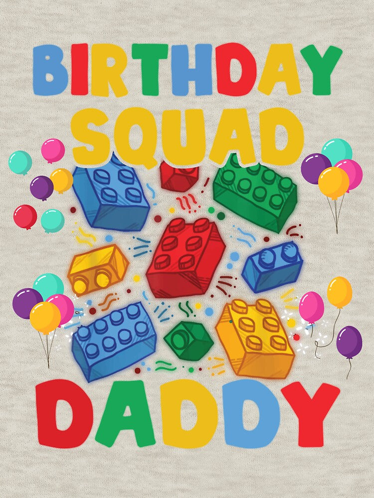 Birthday Squad Daddy Shirt, Building Blocks Lovers Gift, Birthday Squad Outfit, Birthday Party Shirts, Birthday... (Image 3)